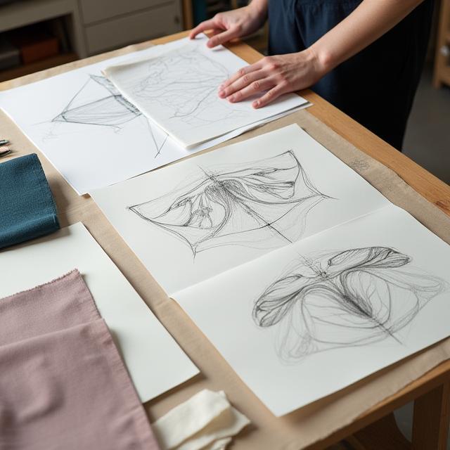 Diseño bespoke en mesa de trabajo