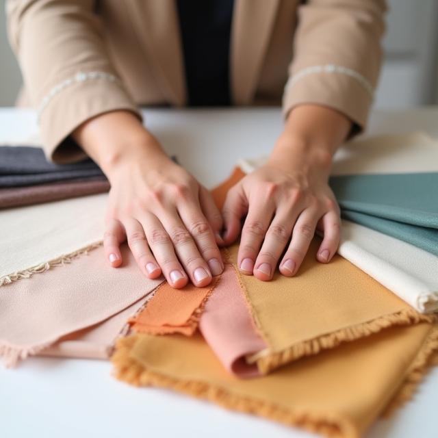 Muestrario de telas y asesor textil